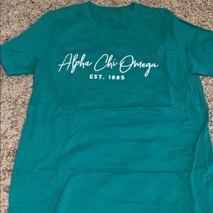 green alpha chi omega shirt